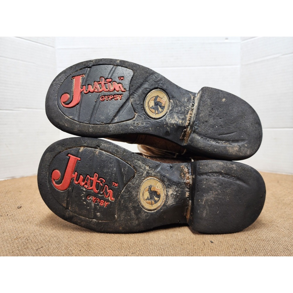 Justin Gypsy Boots Womens 6B Brown Leather Western Workwear - Picture 8 of 8